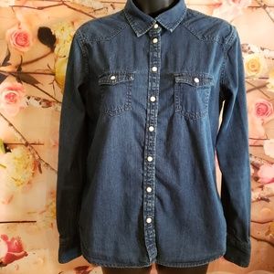 AE Denim button down shirt - favorite fit